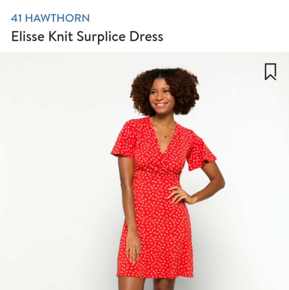 41 Hawthorn red dress from stitch fix